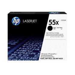HP 55X toner LaserJet noir...